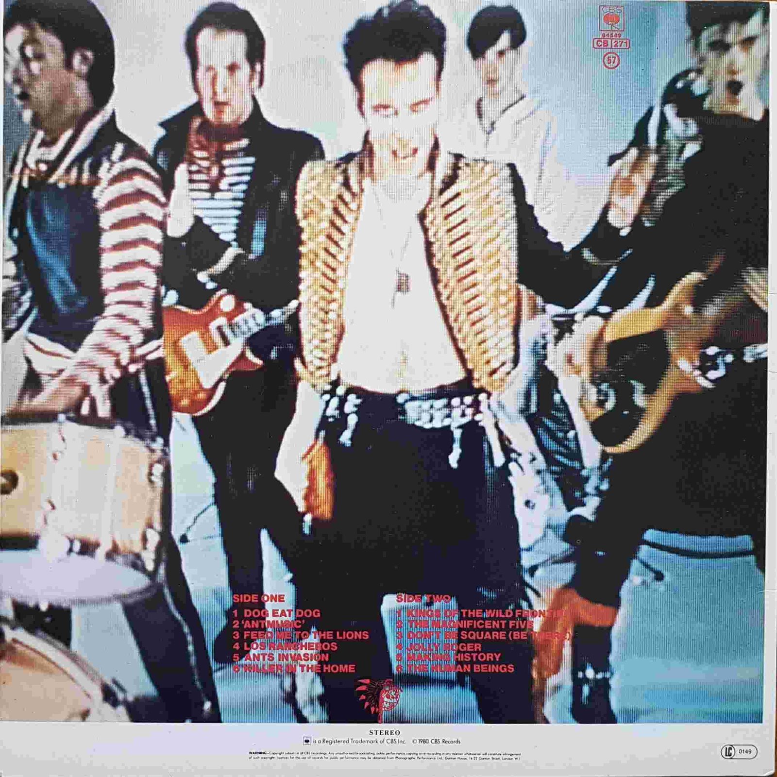 Picture of CBS 84549 Kings of the wild frontier by artist Adam and the Ants 